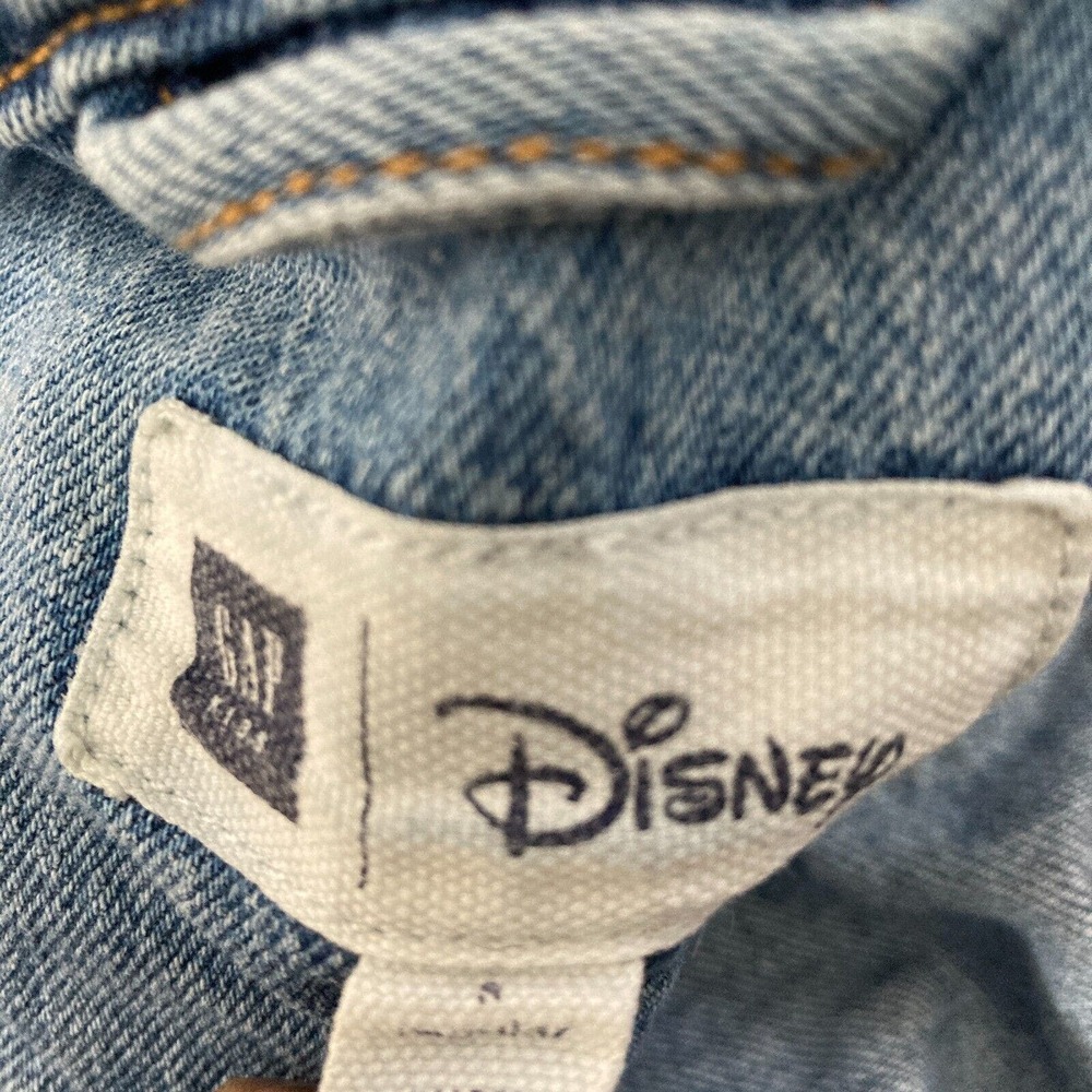 Disney Gapkids Denim Jacket Toddler Small Thumper Rabbit Bambi Sequin Ruffle - Picture 4 of 10